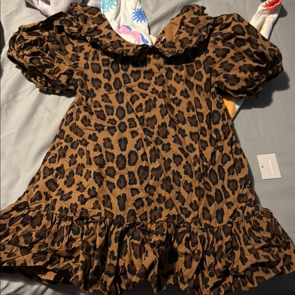 Janie and Jack Leopard Print Dress